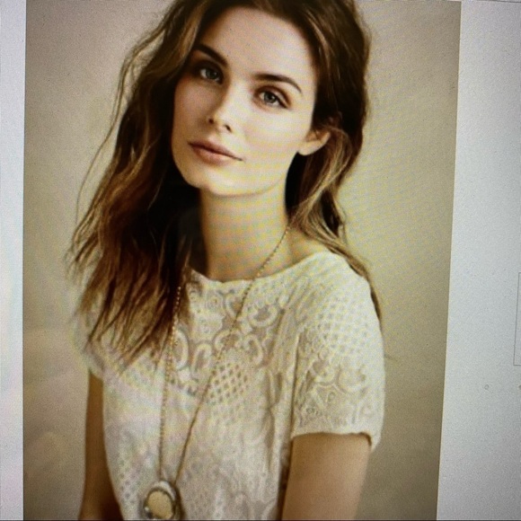 Anthropologie Lilka Bellflower Lace Maxi Dress Ivory XS - Picture 3 of 13